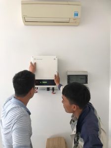 Thiết Bị và Vật Tư Cho Hệ Thống Điện Năng Lượng Mặt Trời tại Bà rịa Vũng Tàu 15 Solar Đức Thiên Phát hệ bám tải inverter 15kw